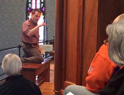 John Schandt leading inprov workshop
