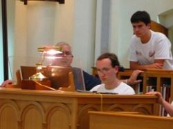 James David Christie teaching at St. Meinrad.