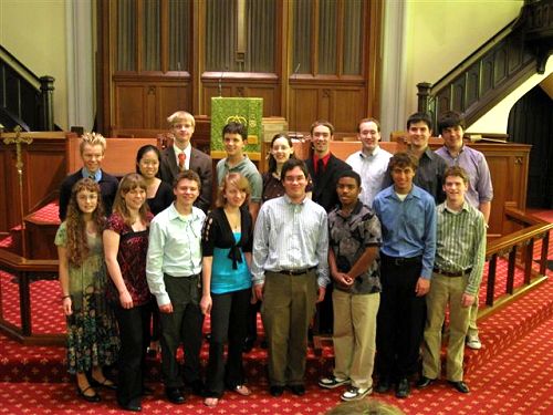 Student recital at Trinity Methodist Church