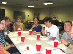 Welcome meal, students