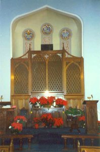 McCutchanville Methodist, chancel