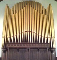 Mt. Vernon,
                Indiana, First Presbyterian Church organ facade