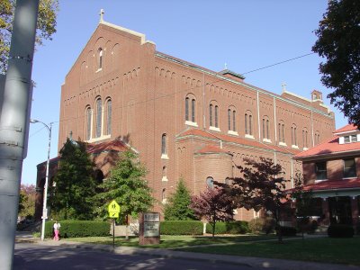 St. Benedict Cathedral in Evansville, outside view