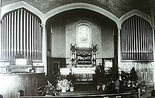 Old St. Marks
                Lutheran, view of chancel
