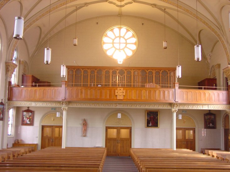 rear choir loft at St. Stephen's Cathedral, Owensboro