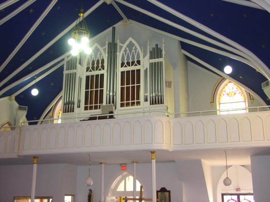 Saints Joseph and Paul Catholic Church, Owensboro, KY, view of choir loft and organ